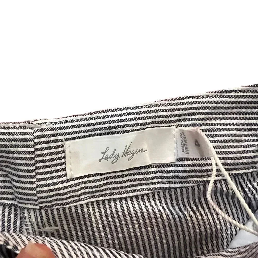 NWT Lady Hagen Essential Seersucker Shorts Women's‎ Size 4
